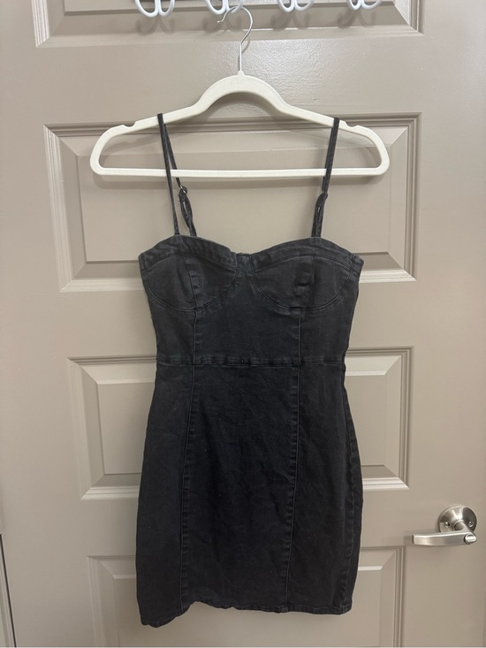 Forever 21 Dresses & Skirts - Forever 21 Black Denim Bustier Mini Dress